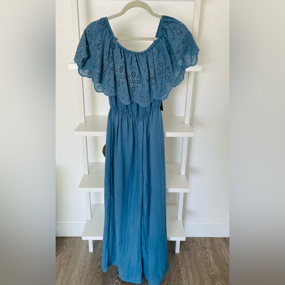 Lulus Blue pant Jumpsuit